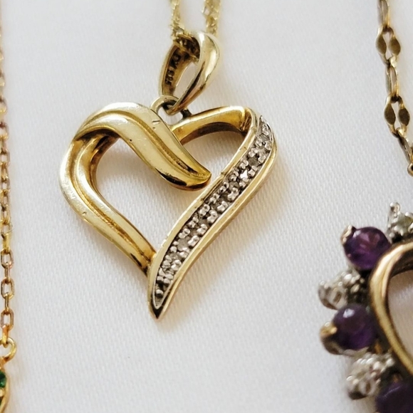 Diamond heart necklace - Picture 3 of 5